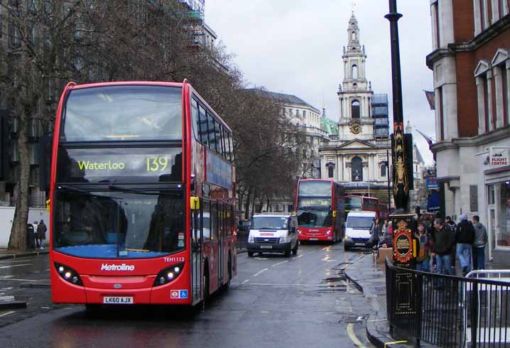 Metroline Alexander Dennis Enviro400H hybrid TEH1112